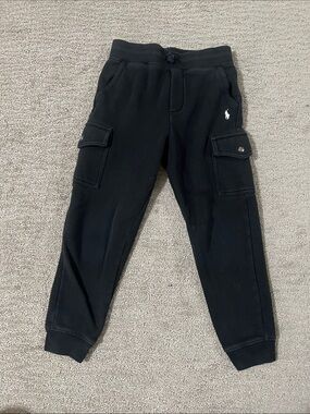 Polo by Ralph Lauren Black Kids Cargo Sweatpants